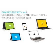 i-tec Metal C31NANODOCKVGAPD laptop dock / port replicator