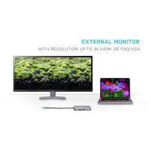i-tec Metal C31NANODOCKVGAPD laptop dock / port replicator