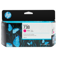 HP 738 130 ml rausvos...