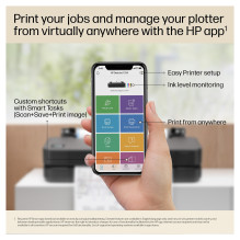 HP Designjet T650 24 colių didelio formato spausdintuvas