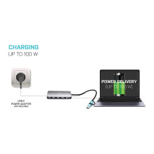 i-tec CANANOTDOCKPD laptop dock / port replicator