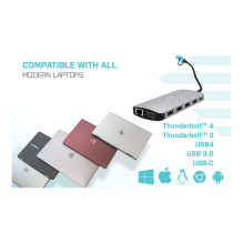 i-tec CANANOTDOCKPD laptop dock / port replicator