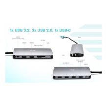 i-tec CANANOTDOCKPD laptop dock / port replicator