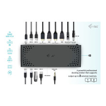 i-tec CADUA4KDOCKPDL2 laptop dock / port replicator