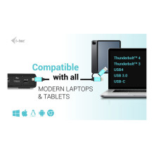 i-tec CADUA4KDOCKPDL2 laptop dock / port replicator