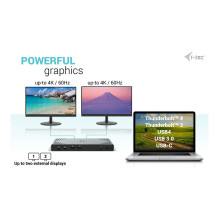 i-tec CADUA4KDOCKPDL2 laptop dock / port replicator