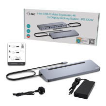 i-tec C31FLAT2PDPRO laptop dock / port replicator