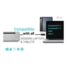 i-tec C31FLAT2PDPRO100W laptop dock / port replicator