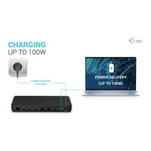 i-tec C31TRIPLEDOCKPDPRO2 nešiojamojo kompiuterio dokas / prievadų replikatorius