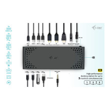 i-tec C31TRIPLE4KDOCKPD laptop dock / port replicator