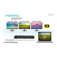 i-tec C31TRIPLE4KDOCKPD laptop dock / port replicator