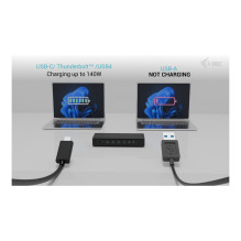 i-tec CA6MONITORDOCKPD nešiojamojo kompiuterio dokas / prievadų replikatorius