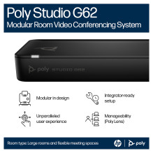 HP Poly Studio G62 vaizdo konferencijų sistema „Teams Basic“