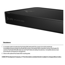 HP Poly Studio G62 vaizdo konferencijų sistema „Teams Basic“