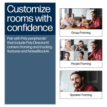 HP Poly Studio G62 vaizdo konferencijų sistema „Teams Basic“