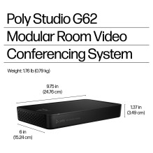 HP Poly Studio G62 vaizdo konferencijų sistema „Teams Basic“