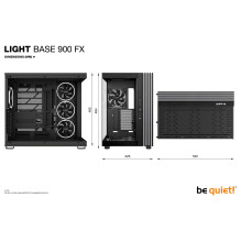 „Be quiet!“ šviesos bazė 900 FX juoda