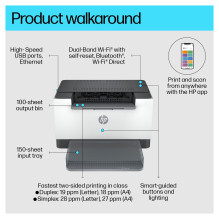 HP LaserJet M207dw spausdintuvas