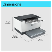 HP LaserJet M207dw Printer
