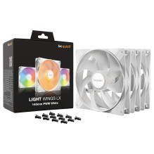 be quiet! LIGHT WINGS LX 140mm PWM 3-Pack White