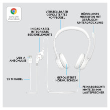 „Logitech“ 981-001286 ausinės „Logitech“ 981-001286 ausinės