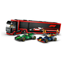 LEGO City F1 Truck with RB20 AMR24 F1 Cars