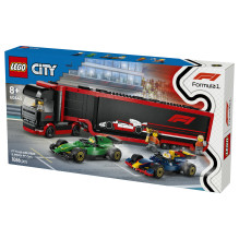 LEGO City F1 Truck with RB20 AMR24 F1 Cars