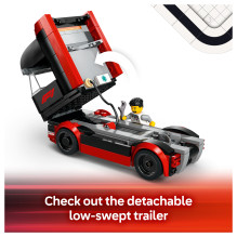 LEGO City F1 Truck with RB20 AMR24 F1 Cars