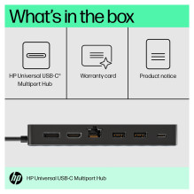 HP universalus USB-C kelių prievadų šakotuvas HP universalus USB-C kelių prievadų šakotuvas
