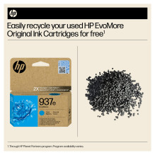 HP 937e EvoMore originali žydro rašalo kasetė HP 937e EvoMore originali žydro rašalo kasetė