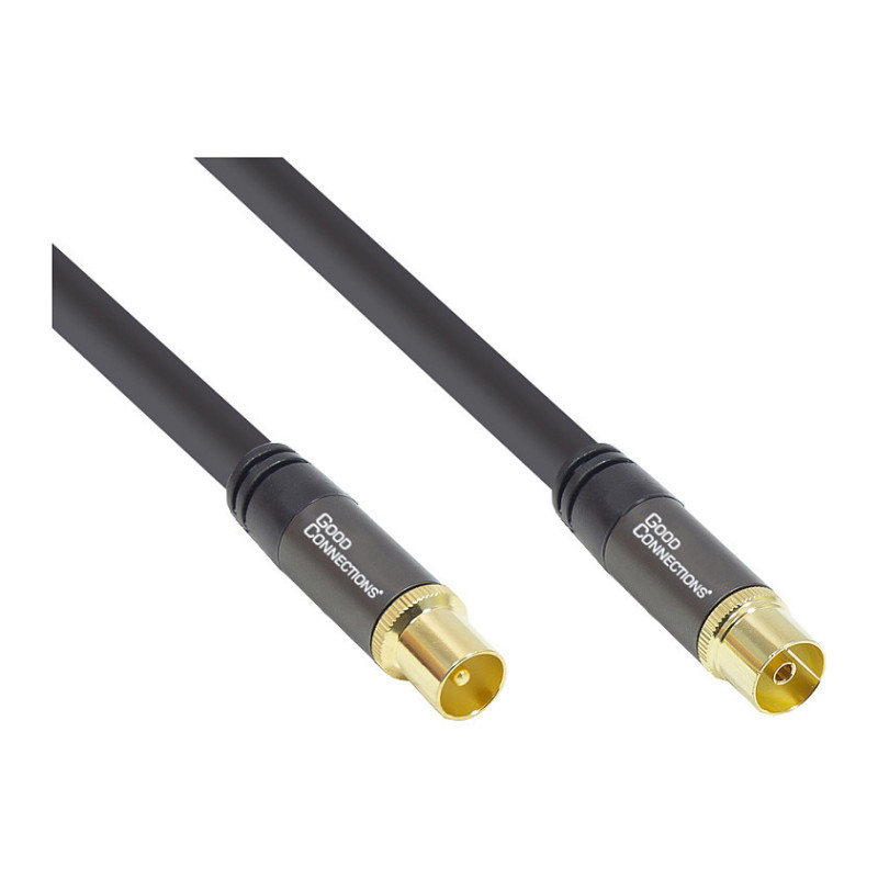 „Good Connections“ TV antenos kabelis „SmartFLEX“, juodas, 1 m