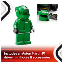 LEGO Speed Champions Aston Martin Aramco F1 AMR24 lenktyninis automobilis LEGO Speed Champions Aston Martin Aramco F1 AMR24 lenktyninis automobilis