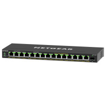 „NETGEAR“ 16 prievadų didelės galios „PoE+“ gigabito eterneto „Plus“ komutatorius (231 W) su 1 SFP prievadu (GS316EPP) „NETGEAR“ 16 prievadų didelės galios „PoE+“ gigabito eterneto „Plus“ komutatorius (231 W) su 1 SFP prievadu (GS316EPP)