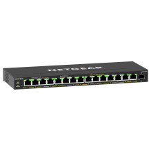 „NETGEAR“ 16 prievadų didelės galios „PoE+“ gigabito eterneto „Plus“ komutatorius (231 W) su 1 SFP prievadu (GS316EPP) „NETGEAR“ 16 prievadų didelės galios „PoE+“ gigabito eterneto „Plus“ komutatorius (231 W) su 1 SFP prievadu (GS316EPP)