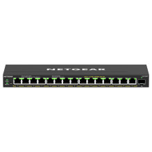 „NETGEAR“ 16 prievadų didelės galios „PoE+“ gigabito eterneto „Plus“ komutatorius (231 W) su 1 SFP prievadu (GS316EPP) „NETGEAR“ 16 prievadų didelės galios „PoE+“ gigabito eterneto „Plus“ komutatorius (231 W) su 1 SFP prievadu (GS316EPP)