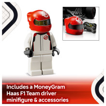 LEGO Speed Champions MoneyGram Haas F1 komandos VF-24 lenktyninis automobilis LEGO Speed Champions MoneyGram Haas F1 komandos VF-24 lenktyninis automobilis
