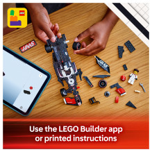 LEGO Speed Champions MoneyGram Haas F1 komandos VF-24 lenktyninis automobilis LEGO Speed Champions MoneyGram Haas F1 komandos VF-24 lenktyninis automobilis