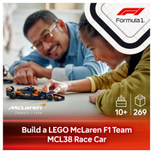 LEGO Speed Champions McLaren F1 komandos MCL38 lenktyninis automobilis LEGO Speed Champions McLaren F1 komandos MCL38 lenktyninis automobilis