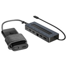 HP universalus USB-C šakotuvas ir nešiojamojo kompiuterio įkroviklis HP universalus USB-C šakotuvas ir nešiojamojo kompiuterio įkroviklis