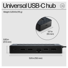 HP universalus USB-C šakotuvas ir nešiojamojo kompiuterio įkroviklis HP universalus USB-C šakotuvas ir nešiojamojo kompiuterio įkroviklis