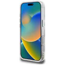 „Karl Lagerfeld IML“ blizgučių ir „Karl Choupette“ eskizo logotipo „MagSafe“ dėklas, skirtas „iPhone 16 Pro Max“ – skaid