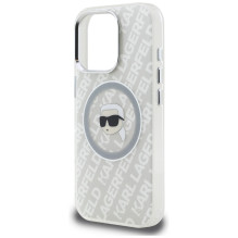 „Karl Lagerfeld IML“ „Karl Head“ logotipo „MagSafe“ dėklas, skirtas „iPhone 16 Pro Max“ – pilkas