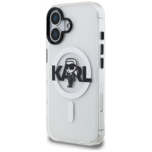 „Karl Lagerfeld IML Karl Sketch Logo MagSafe“ dėklas, skirtas „iPhone 16“ – skaidrus