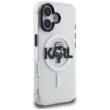 Karl Lagerfeld IML Karl Sketch Logo MagSafe Case for iPhone 16 - Clear