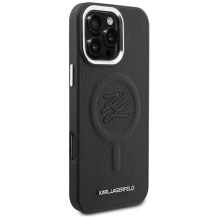 Karl Lagerfeld Embossed Ring Initials MagSafe Case for Samsung Galaxy S26 - Black