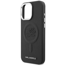 Karl Lagerfeld įspaustų žiedo inicialų „MagSafe“ dėklas, skirtas „Samsung Galaxy S26“ – juodas