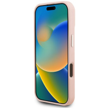 Karl Lagerfeld Initial &amp; Metal Logo MagSafe Case for iPhone 16 Pro Max - Pink