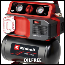 Einhell TE-AC 18 / 75 Li OF-Solo air compressor 75 l / min Battery