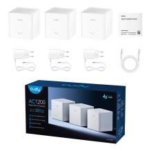 „Cudy AC1200 Mesh Wi-Fi“ sistema, M1200 2.0, 3 vnt. pakuotė