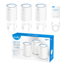 Cudy AC1200 Mesh Wi-Fi System, M1200 2.0, 3-Pack